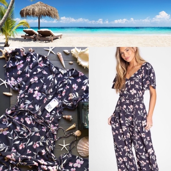 Billabong fluttering heart jumpsuit Clearance